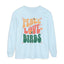 Peace Love Birds Long Sleeve T-Shirt - Unisex Garment-Dyed Tee for Relaxed Vibes