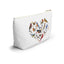 Heart of Birds Accessory Pouch White