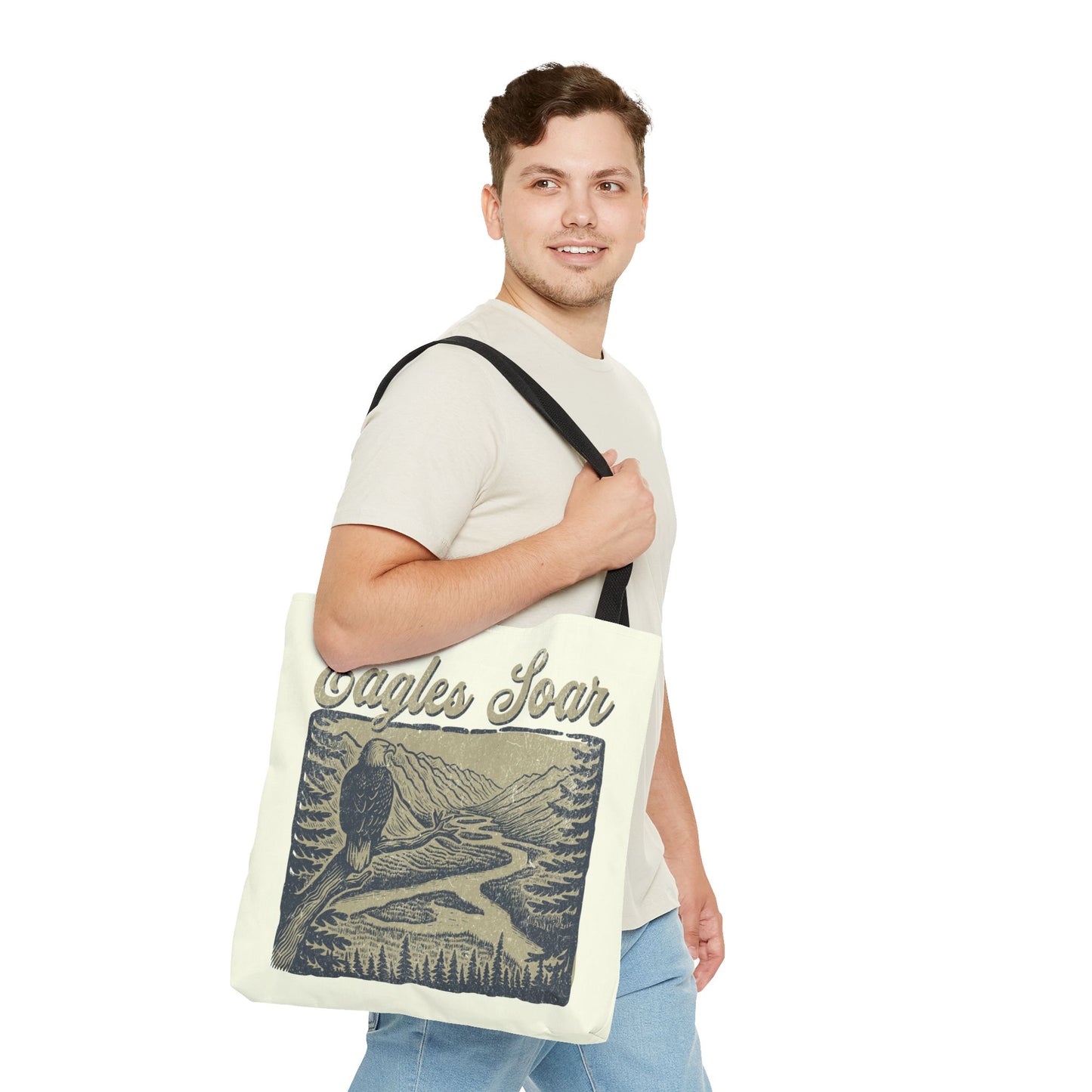 Eagles Soar Tote Bag - Nature Lover's Canvas Bag