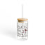 The Nerdy Birder Enjoy The Moment 16oz Sipper Glass With Bamboo Lid