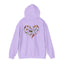 Bird Heart Unisex Hoodie Back Design - Cozy Sweatshirt for Nature Lovers