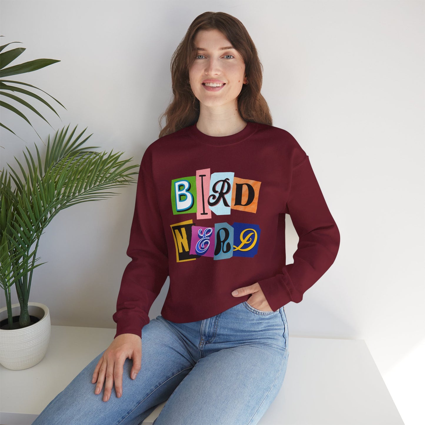 Bird Nerd Crewneck Sweatshirt - Fun Casual Wear for Bird Lovers