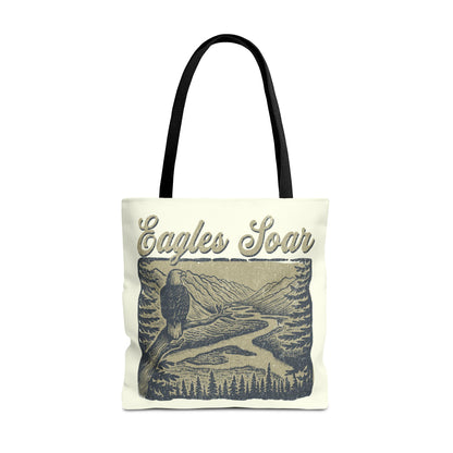 Eagles Soar Tote Bag - Nature Lover's Canvas Bag