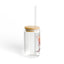 The Nerdy Birder Not Today Cluckers 16oz Sipper Glass With Bamboo Lid