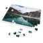 Tranquil Glacier Scene Jigsaw Puzzle with Tin - Perfect for Family Game Nights and Gifts