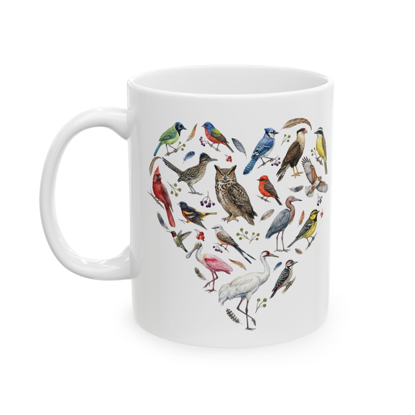 Heart of Texas White Ceramic Mug