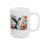 Hummingbird in Bloom White Ceramic Mug