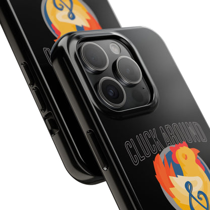 Funny Chicken Tough Phone Case - "Cluck Around & Find Out" - Durable Protection for Animal Lovers
