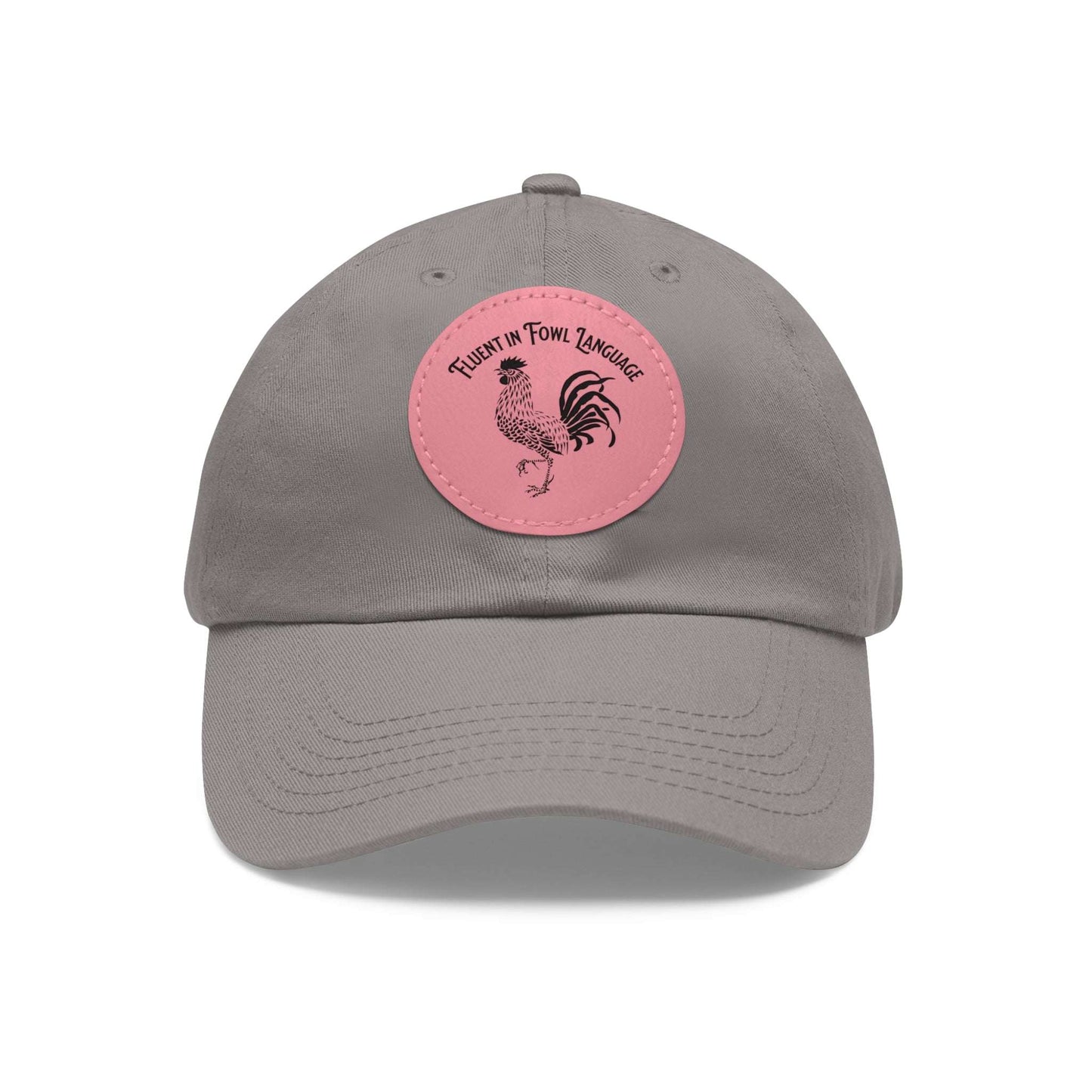 The Nerdy Birder - "Fluent in Fowl Language"  Dad Hat, Leather Patch Cap, Perfect Gift for Dads, Nature Lovers, Casual Style Cap, Summer Accessories