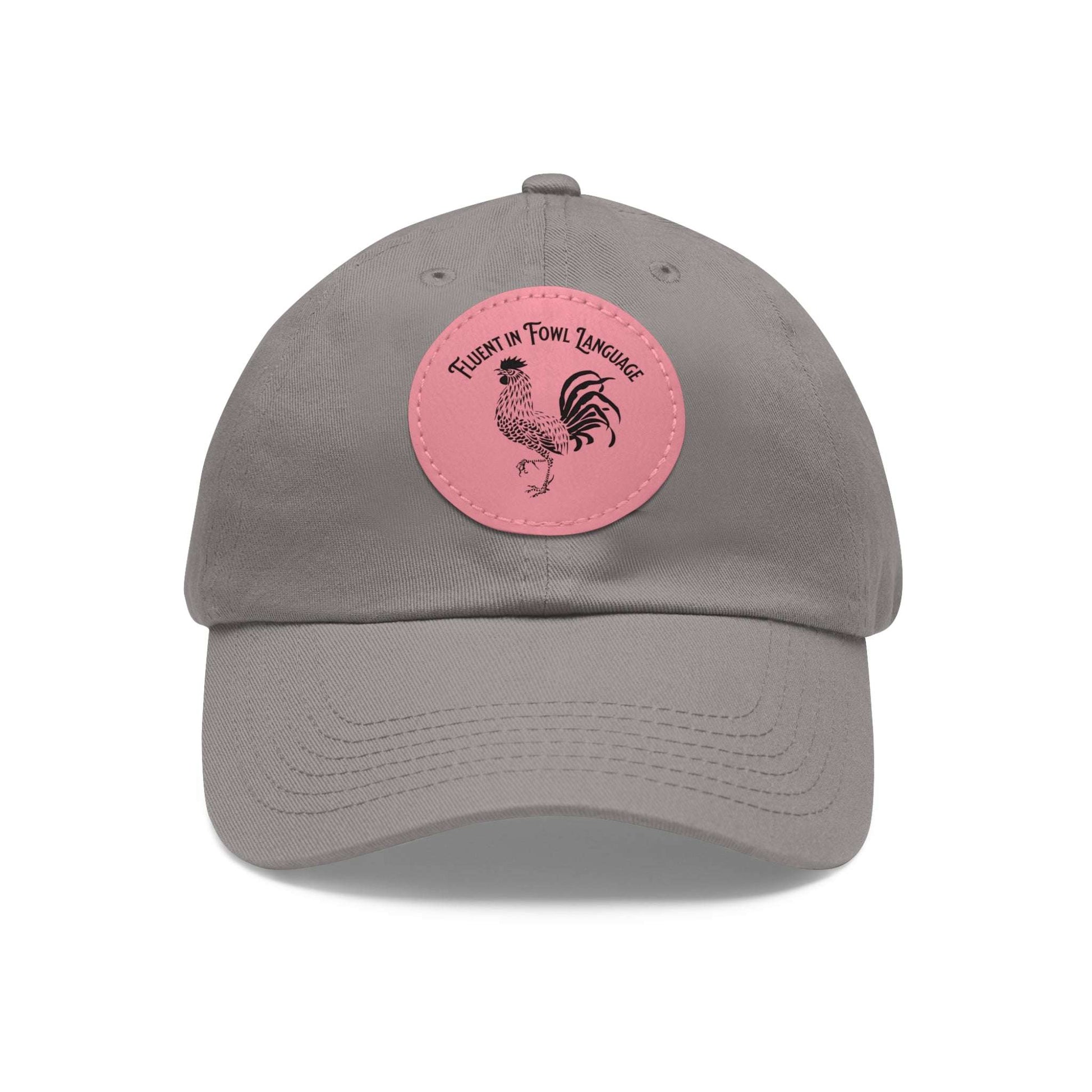 The Nerdy Birder - "Fluent in Fowl Language"  Dad Hat, Leather Patch Cap, Perfect Gift for Dads, Nature Lovers, Casual Style Cap, Summer Accessories