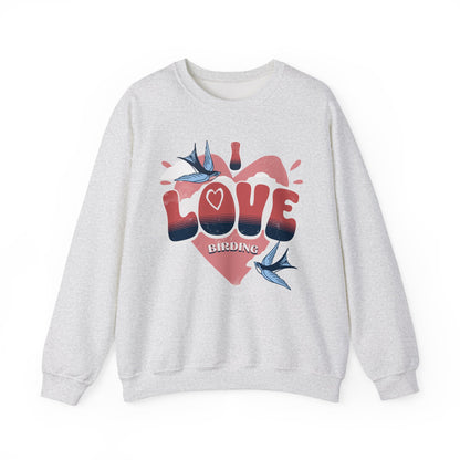 I Love Birding Unisex Heavy Blend™ Crewneck Sweatshirt