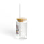 The Nerdy Birder Cool Birder Vibes 16oz Sipper Glass With Bamboo Lid