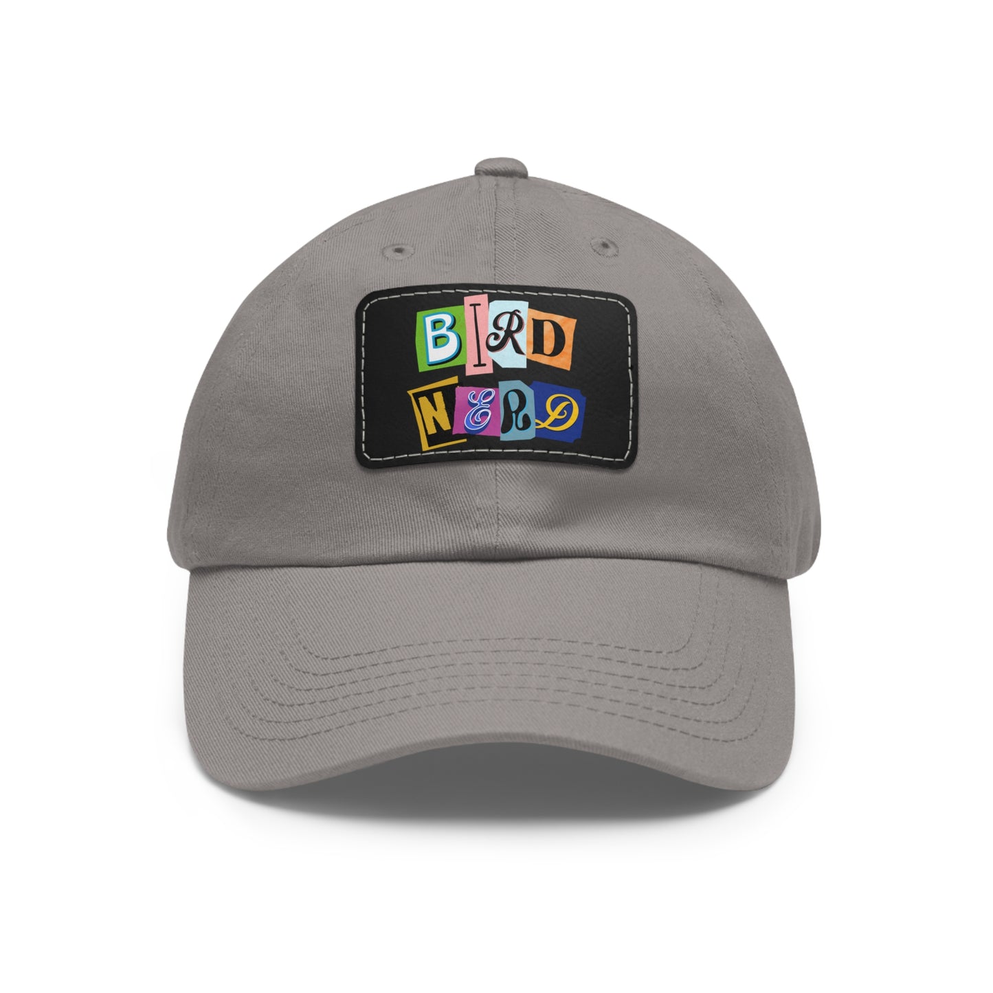 The Nerdy Birder - Bird Nerd Dad Hat with Leather Patch, Casual Cap for Bird Lovers, Unique Gift for Birdwatching, Outdoor Adventure Hat, Unisex