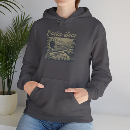 Eagle Soars Unisex Hoodie - Cozy Sweatshirt for Nature Lovers