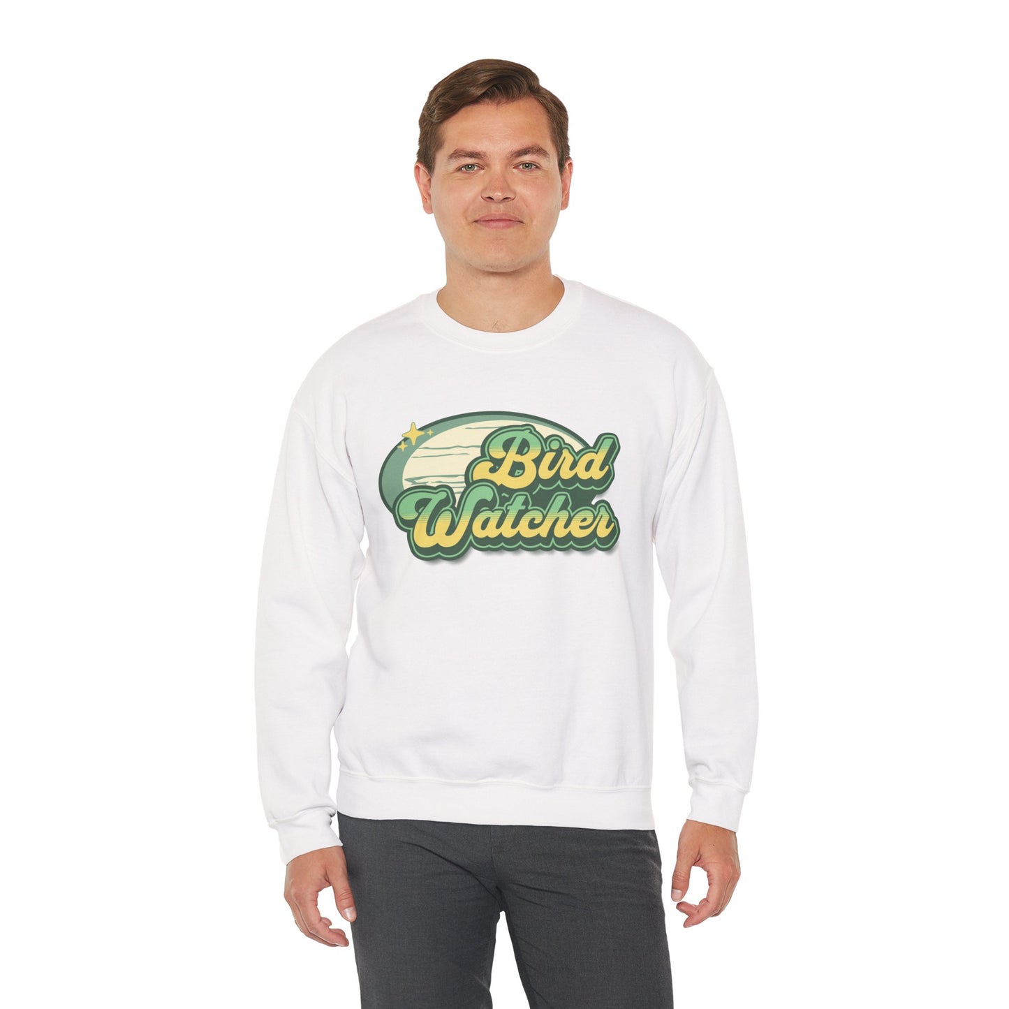 Bird Watcher Graphic Unisex Crewneck Sweatshirt