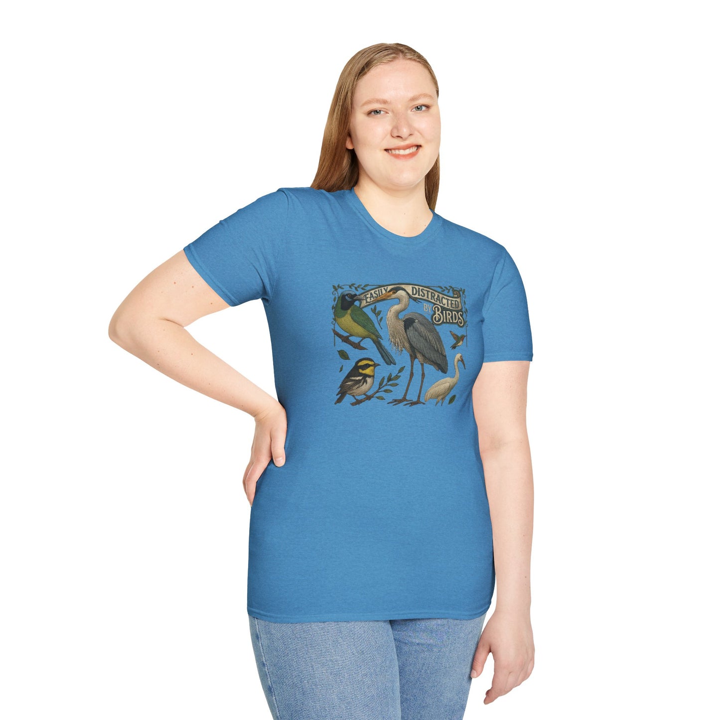 Easily Distracted by Texas Birds Graphic T-Shirt