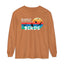 Easily Distracted by Birds Retro Sunset Long Sleeve Tee