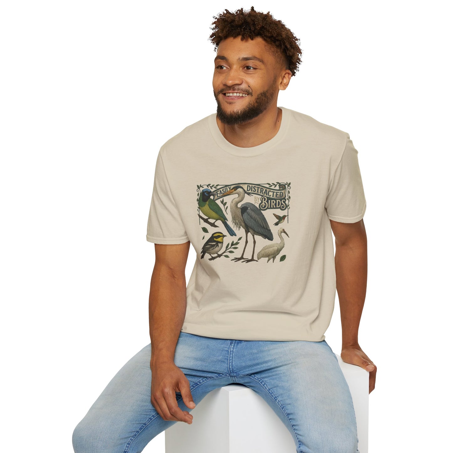 Easily Distracted by Texas Birds Graphic T-Shirt