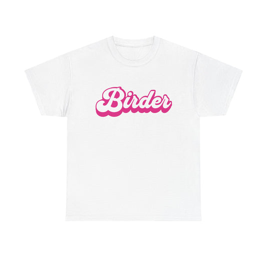 'Birder' Unisex Heavy Cotton Tee - Perfect for Birdwatching Enthusiasts - Fun & Comfortable Apparel