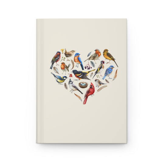 Bird Heart Hardcover Journal - Perfect for Nature Lovers & Birdwatchers