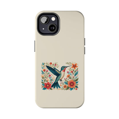 Hummingbird in Bloom Tough Phone Cases