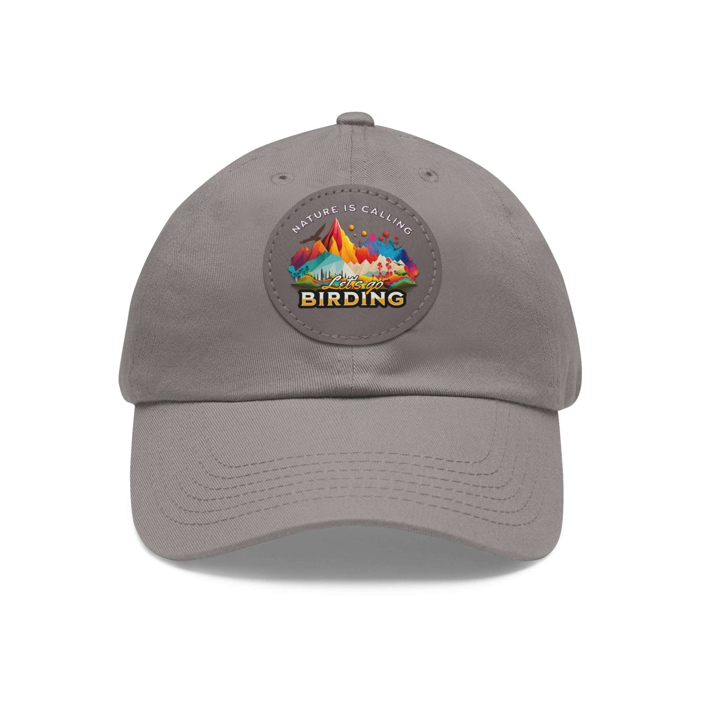 The Nerdy Birder - "Let's Go Birding"  Dad Hat, Leather Patch Cap, Perfect Gift for Dads, Nature Lovers, Casual Style Cap, Summer Accessories