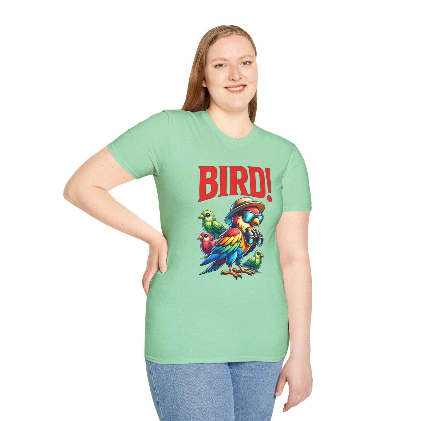 Colorful BIRD! Unisex Softstyle T-Shirt