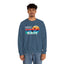 Easily Distracted by Birds Retro Sunset Crewneck Sweatshirt