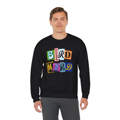 Bird Nerd Crewneck Sweatshirt - Fun Casual Wear for Bird Lovers