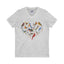 Bird Heart V-Neck Tee