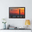 Serene Sunset Framed Horizontal Poster - Coastal Decor for Beach Lovers