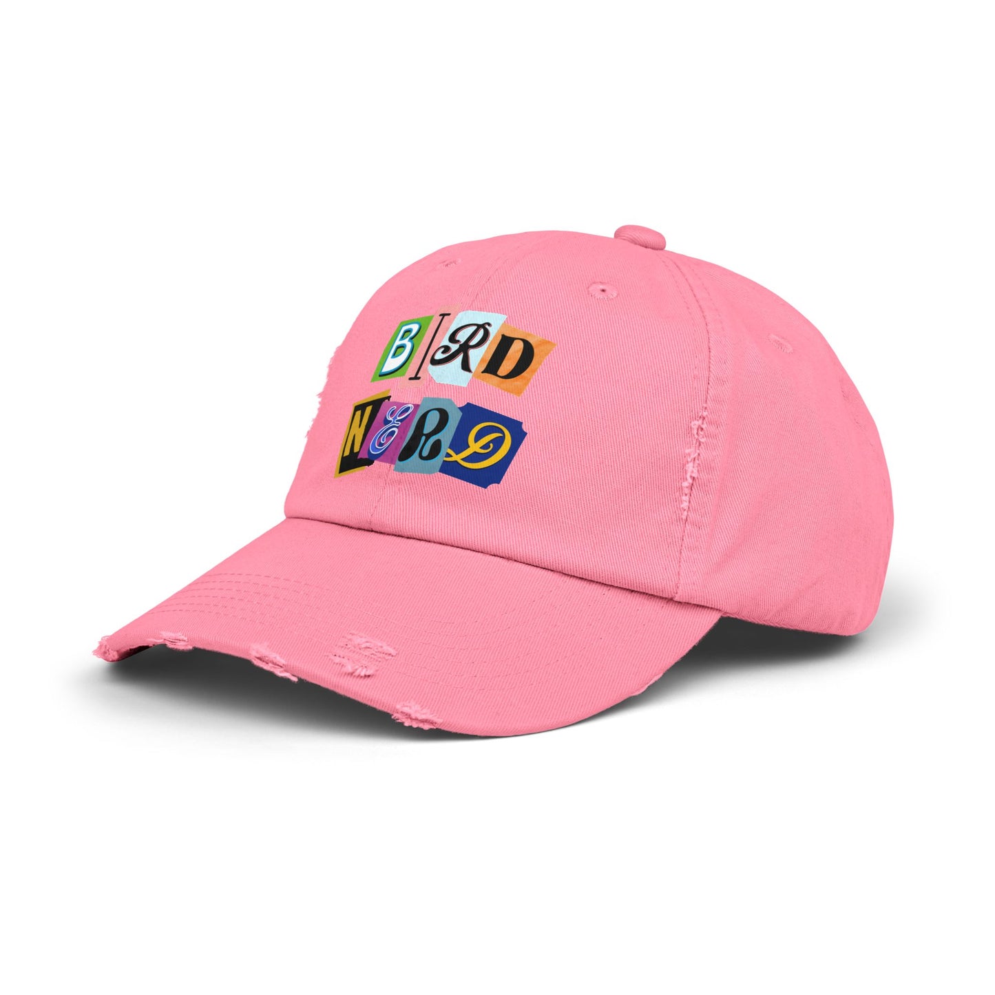 Bird Nerd Playful Unisex Distressed Cap - Perfect for Bird Lovers & Nerds