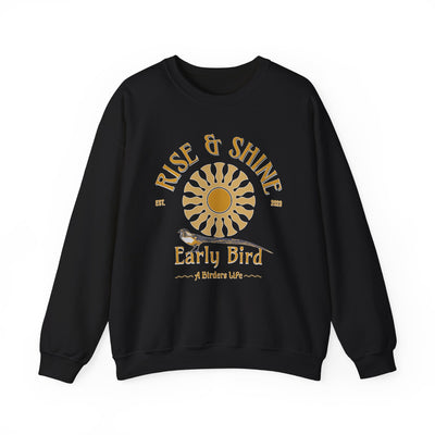 Rise & Shine Early Bird Crewneck Sweatshirt - Perfect for Bird Lovers