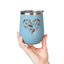 Bird Heart Wine Tumbler- 12oz Insulated Cup for Nature Lovers