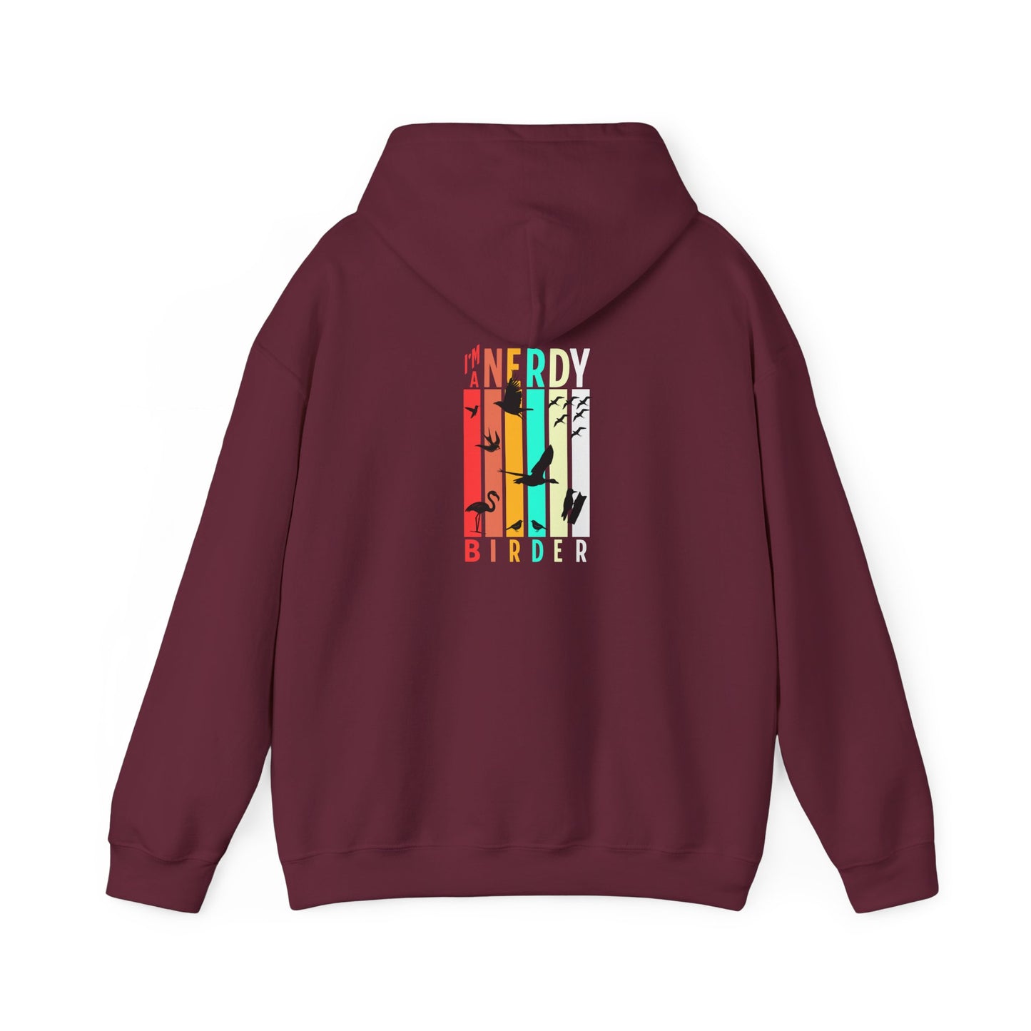 The Nerdy Birder - "I'm A Nerdy Birder" Back Design Unisex Hoodie - Cozy Sweatshirt for Nature Lovers