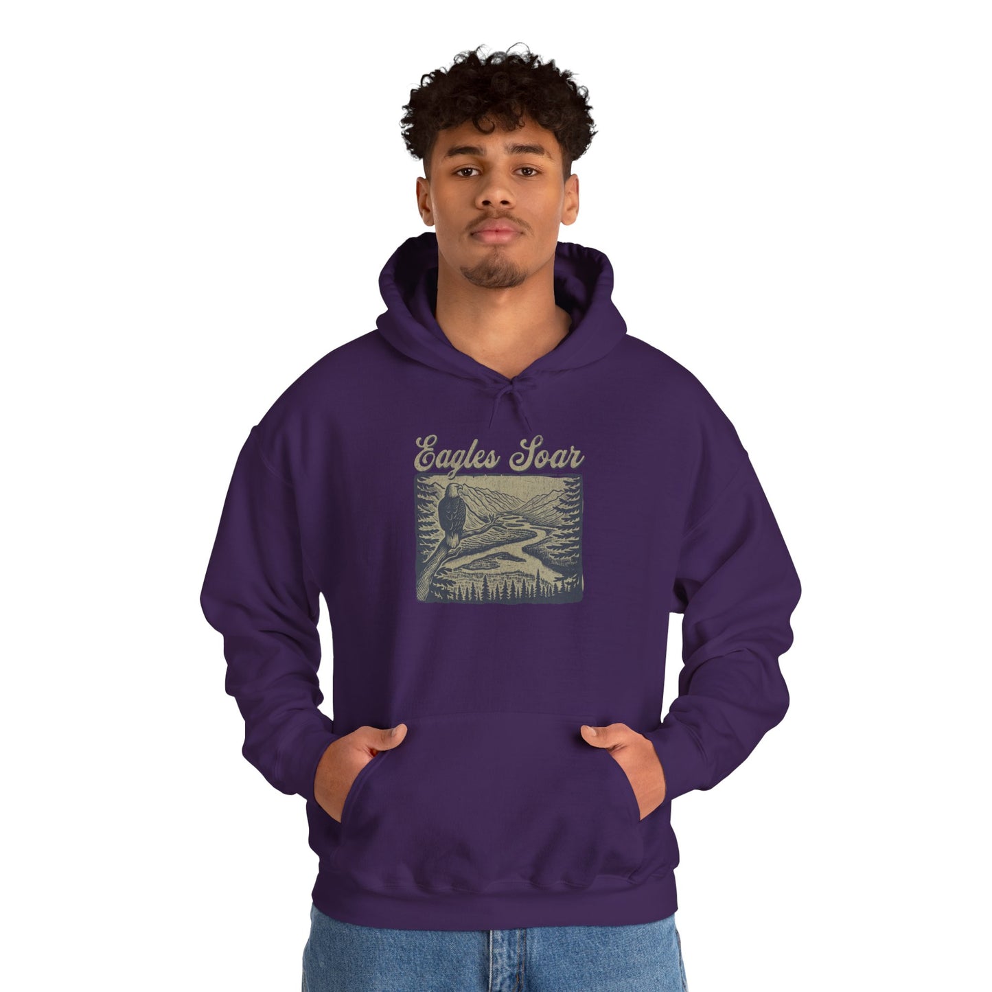 Eagle Soars Unisex Hoodie - Cozy Sweatshirt for Nature Lovers
