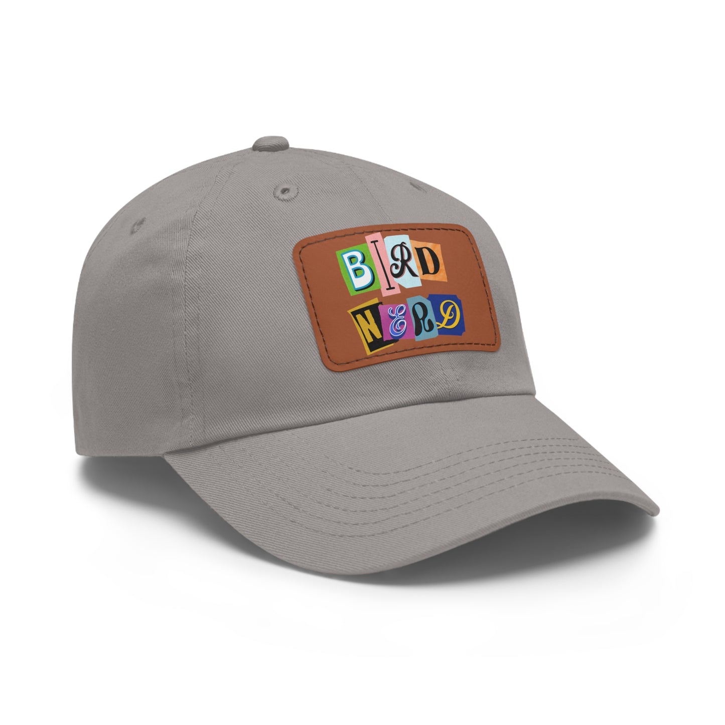 The Nerdy Birder - Bird Nerd Dad Hat with Leather Patch, Casual Cap for Bird Lovers, Unique Gift for Birdwatching, Outdoor Adventure Hat, Unisex
