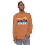 Easily Distracted by Birds Retro Sunset Long Sleeve Tee