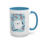 Cute Bird & Cherry Blossom Accent Coffee Mug - 11oz & 15oz