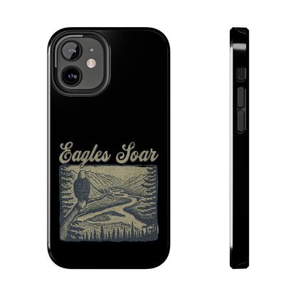 The Nerdy Birder - Eagles Soar Tough Phone Case, Nature Lover Gift, Hiking Accessory, Wildlife Enthusiast, Adventure Protection Case