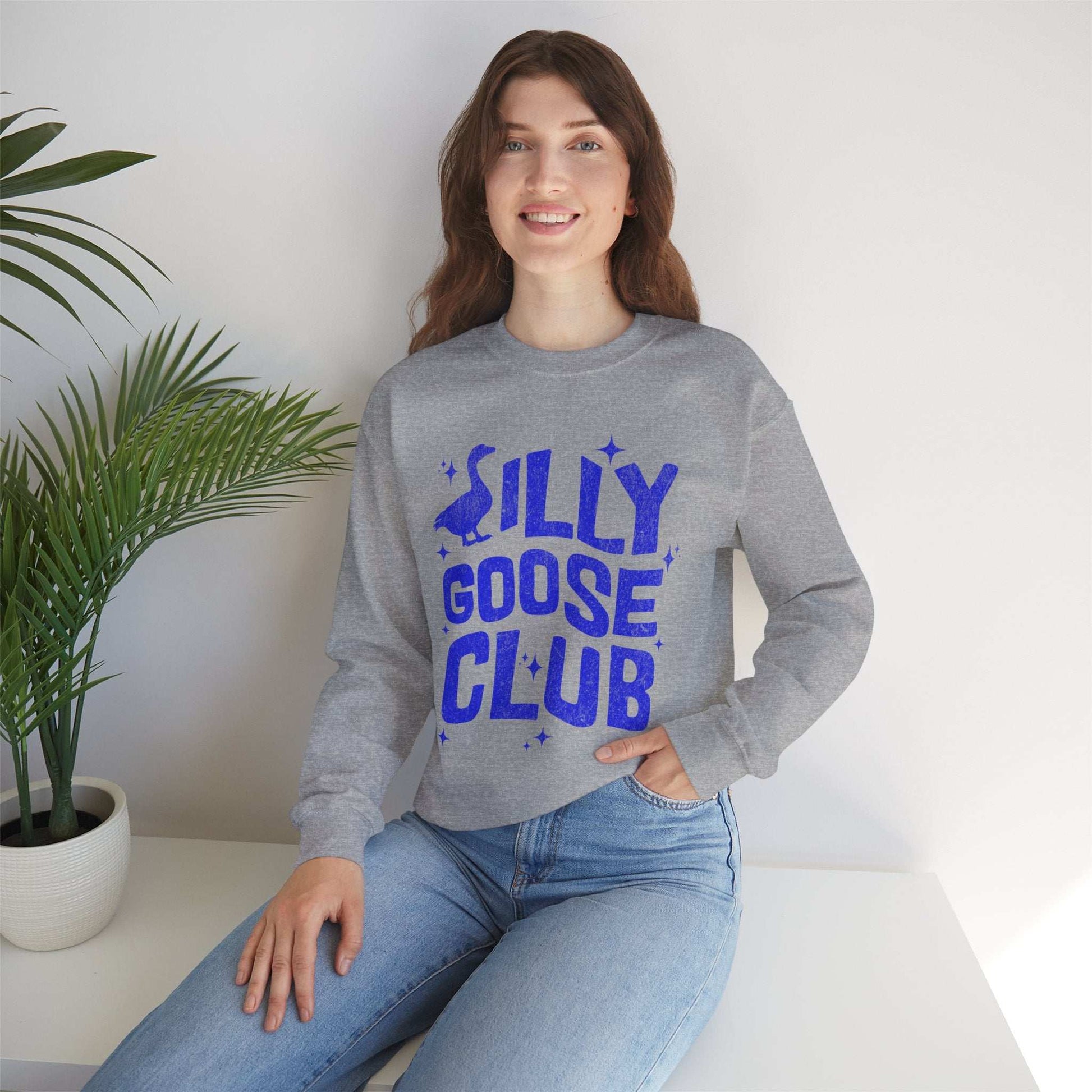 The Nerdy Birder Silly Goose Club Unisex Crewneck Sweatshirt