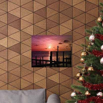 Scenic Sunset Matte Horizontal Poster - Serene Wall Art for Home Decor