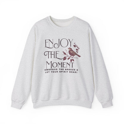Enjoy The Moment Unisex Heavy Blend™ Crewneck Sweatshirt - Cozy Relaxation Wear