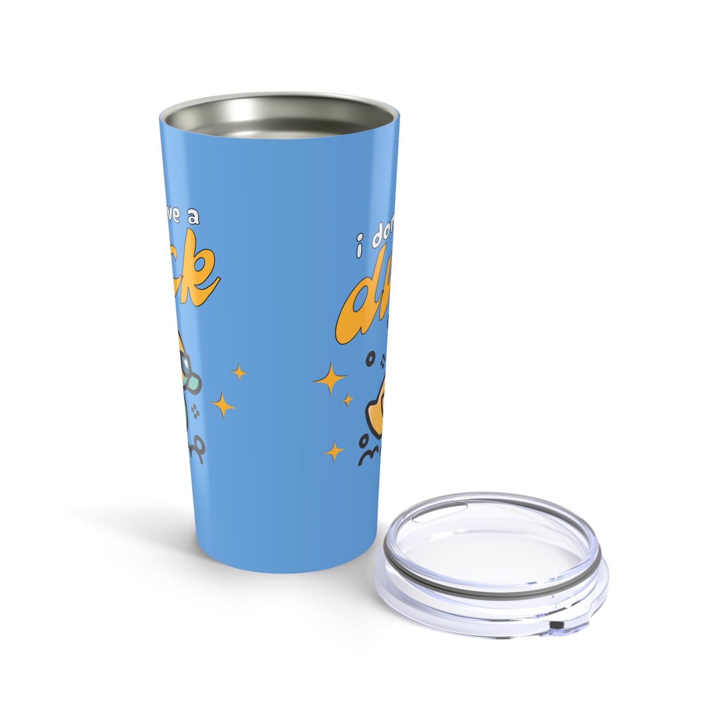 I Don't Give A Duck Themed 20oz Tumbler - Perfect for Animal Lovers & Quirky Gifting