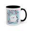 Cute Bird & Cherry Blossom Accent Coffee Mug - 11oz & 15oz