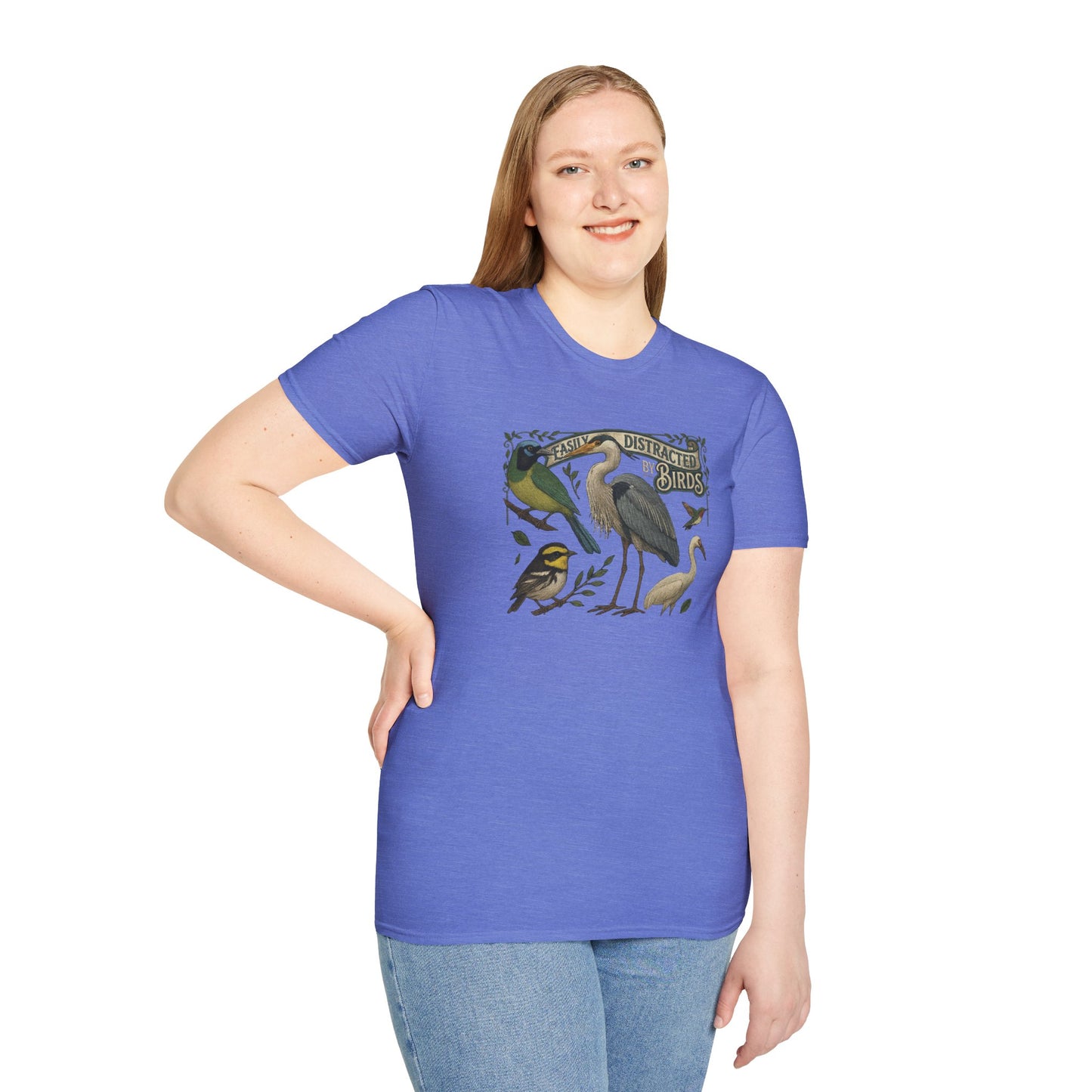 Easily Distracted by Texas Birds Graphic T-Shirt