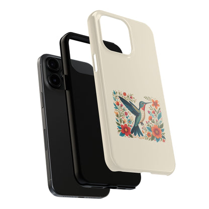Hummingbird in Bloom Tough Phone Cases