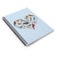 Bird Heart Spiral Notebook Blue
