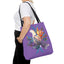 Peaceful Dove Tote Bag in Purple