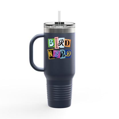 The Nerdy Birder Bird Nerd Insulated Travel Mug, 40oz